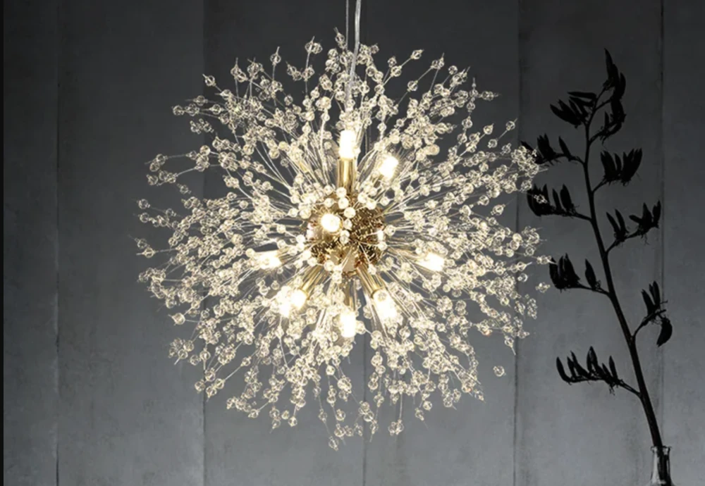 dandelion crystal chandelier