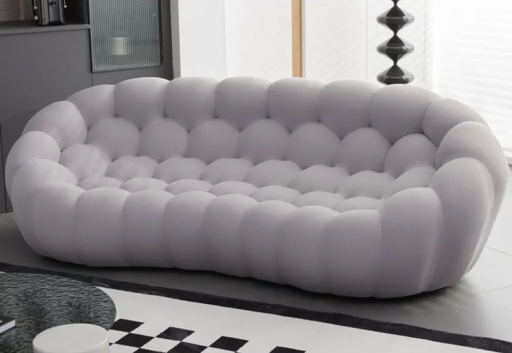 bubble curved 3 4 seat sofa